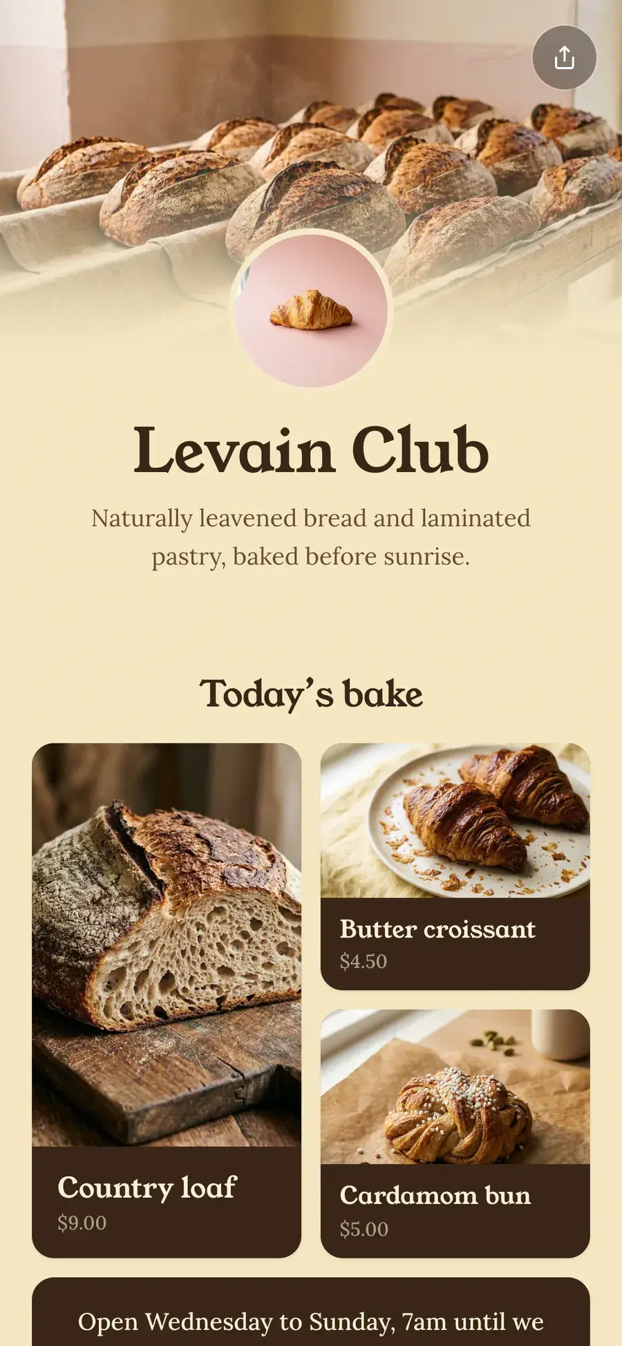 Levain Club’s Olaa page