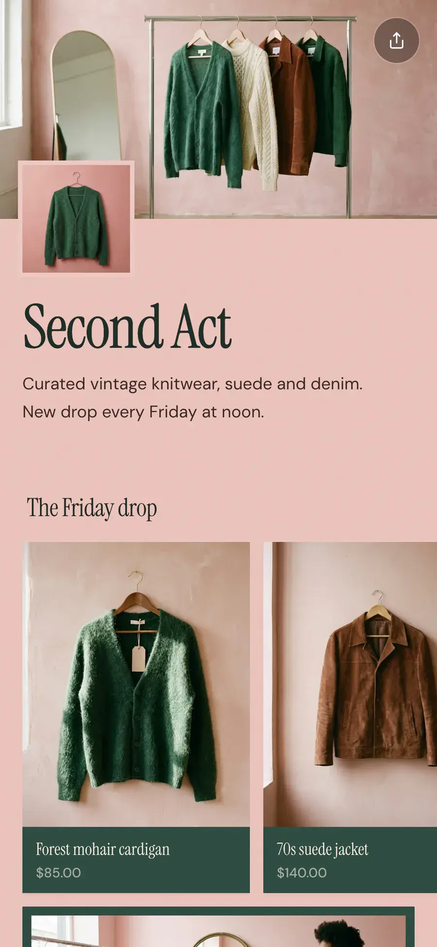 Second Act’s Olaa page