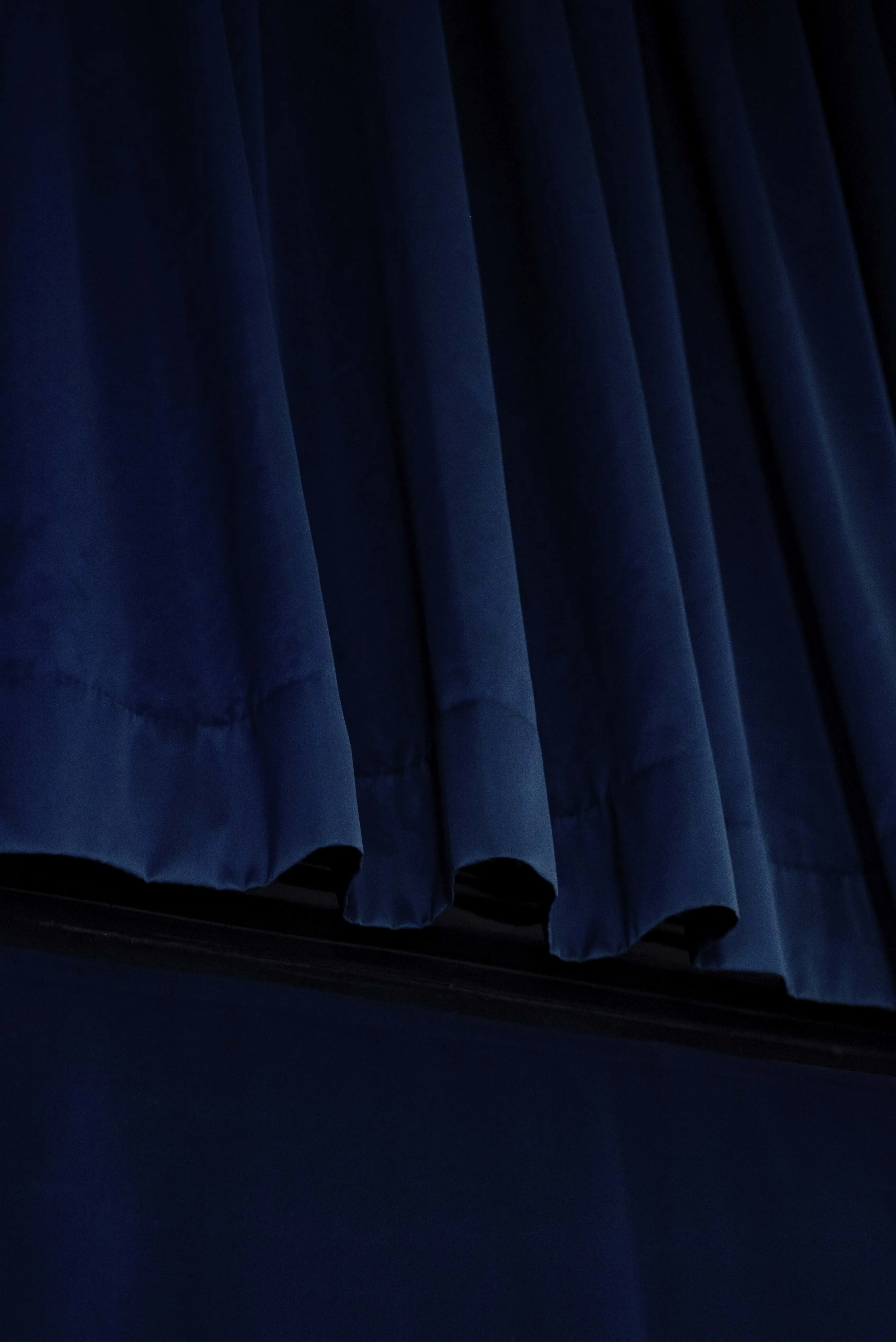 blue curtains